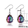 Classic Vintage Crystal Inlaid Women's Drop Earrings, Elegant Ear Jewelry view 5