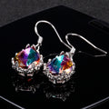 Classic Vintage Crystal Inlaid Women's Drop Earrings, Elegant Ear Jewelry view 3