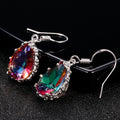 Classic Vintage Crystal Inlaid Women's Drop Earrings, Elegant Ear Jewelry view 2