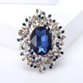 Alloy Large Crystal Brooch Pin For Suits And Evening Dresses view 4