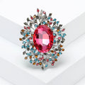 Alloy Large Crystal Brooch Pin For Suits And Evening Dresses view 3