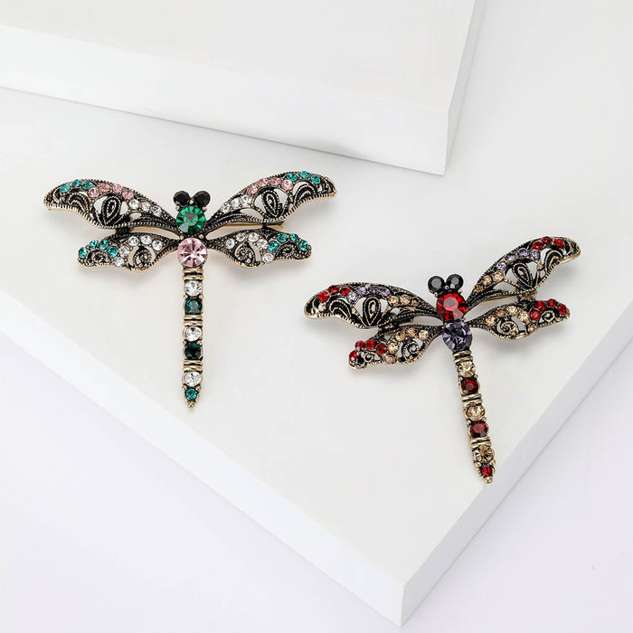 Alloy Dragonfly Brooch Pin For Coats Sweaters And Outerwear