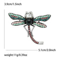 Metal Alloy Enamel Rhinestone Dragonfly Brooch For Coats And Sweaters view 5