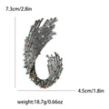 Alloy Rhinestone Wave Brooch Pin For Women's Blazers And Coats view 6