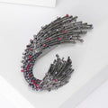 Alloy Rhinestone Wave Brooch Pin For Women's Blazers And Coats view 3