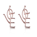 Exaggerated LOVE Letter Long Stud Earrings, Fashion Street Style Statement Ear Jewelry For Women view 8