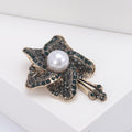 Metal Alloy Flower Brooch Pin For Coats And Fashion Apparel view 4