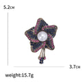 Metal Alloy Flower Brooch Pin For Coats And Fashion Apparel view 5