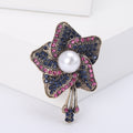 Metal Alloy Flower Brooch Pin For Coats And Fashion Apparel view 3