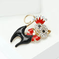 Alloy Enamel Rhinestone Cat Bow Brooch Pin For Fashion Accessories view 3