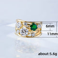 Creative Geometric Interwoven Line Zircon Ring, Trendy Fashion Women Finger Jewelry view 4