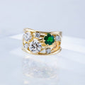 Creative Geometric Interwoven Line Zircon Ring, Trendy Fashion Women Finger Jewelry view 3