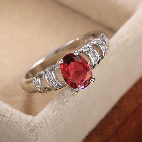 Minimalist Four Prong Zircon Ring For Women European American Engagement Proposal Jewelry