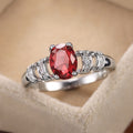 Minimalist Four Prong Zircon Ring For Women European American Engagement Proposal Jewelry view 1
