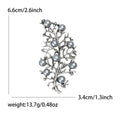 Alloy Faux Pearl Flower Brooch Pin For Suits And Coats view 5
