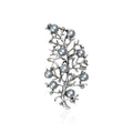 Alloy Faux Pearl Flower Brooch Pin For Suits And Coats view 1