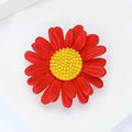 Alloy Enamel Daisy Brooch Pin Fresh Sunflower Collar Accessory view 2