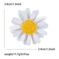 Alloy Enamel Daisy Brooch Pin Fresh Sunflower Collar Accessory view 6