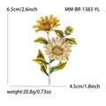 Alloy Daisy Brooch Pin For Coats Cardigans And Fashion Accessories view 5