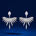 Luxury Angel Wing Zircon Stud Earrings For Women, Fashion Street Style Jewelry Accessories view 6