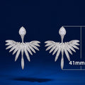 Luxury Angel Wing Zircon Stud Earrings For Women, Fashion Street Style Jewelry Accessories view 5