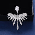 Luxury Angel Wing Zircon Stud Earrings For Women, Fashion Street Style Jewelry Accessories view 3