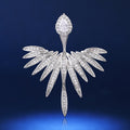 Luxury Angel Wing Zircon Stud Earrings For Women, Fashion Street Style Jewelry Accessories view 4