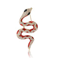 Alloy Rhinestone Snake Brooch Pin For Coats And Jackets view 5