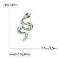 Alloy Rhinestone Snake Brooch Pin For Coats And Jackets view 6