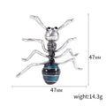 Alloy Enamel Blue Black Ant Brooch Pin For Unisex Insect Styling view 5