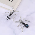 Alloy Enamel Blue Black Ant Brooch Pin For Unisex Insect Styling view 4