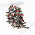Electroplated Alloy Rhinestone Vintage Brooch Pin For Fashion Accessories view 3
