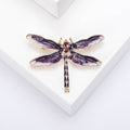 Alloy Crystal Dragonfly Brooch For Scarves And Fashion Accessories view 6