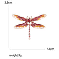 Alloy Crystal Dragonfly Brooch For Scarves And Fashion Accessories view 5
