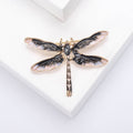 Alloy Crystal Dragonfly Brooch For Scarves And Fashion Accessories view 2