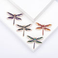 Alloy Crystal Dragonfly Brooch For Scarves And Fashion Accessories view 1