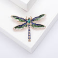 Alloy Crystal Dragonfly Brooch For Scarves And Fashion Accessories view 3
