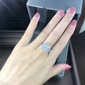 Classic European American Women's Micro Pave Zircon Wedding Ring Jewelry view 4