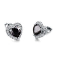 Simple Cute Heart Zircon Stud Earrings For Women, European American Versatile Ear Jewelry view 8