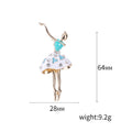 Alloy Rhinestone Ballerina Brooch Pin For Creative Fashion Accessories view 5