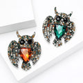 Alloy Vintage Long Wing Owl Brooch For Clothing Accessories view 3