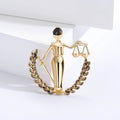 Metal Libra Zodiac Brooch Pin For Party And Banquet Gifts view 6