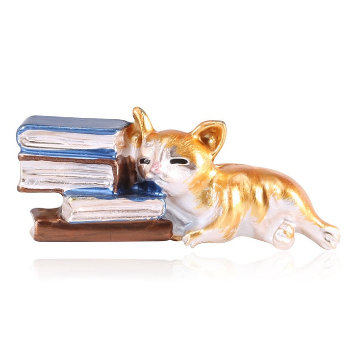 Alloy Cute Lazy Cat Lapel Pin For Clothing Accessories Brooch