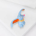 Metal Alloy Enamel Cute Flying Elephant Brooch Pin For Clothing view 2