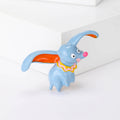 Metal Alloy Enamel Cute Flying Elephant Brooch Pin For Clothing view 1