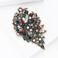 Vintage Alloy Rhinestone Brooch Pin For Fashion Garments And Lapels view 3