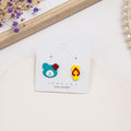 925 Silver Needle Korean Cute Cartoon Asymmetric Crab Hot Pot Cloud Fan Earrings For Women view 3
