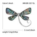 Natural Shell Dragonfly Brooch Pin For Coats Cardigans And Dresses view 5