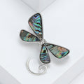 Natural Shell Dragonfly Brooch Pin For Coats Cardigans And Dresses view 3