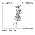 Alloy Shell Girl Brooch Pin For Suits And Cardigans view 5